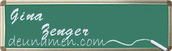 Gina Zenger Visitenkarte